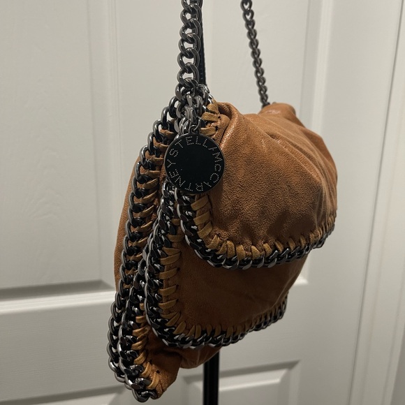 🛑 Stella McCartney Brown Suede Chain Purse- Falabella Shoulder Bag - Picture 3 of 11